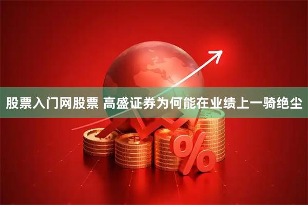 股票入门网股票 高盛证券为何能在业绩上一骑绝尘